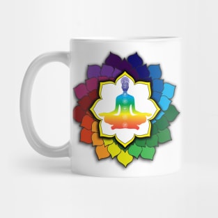 Floral Meditation Mandala Mug